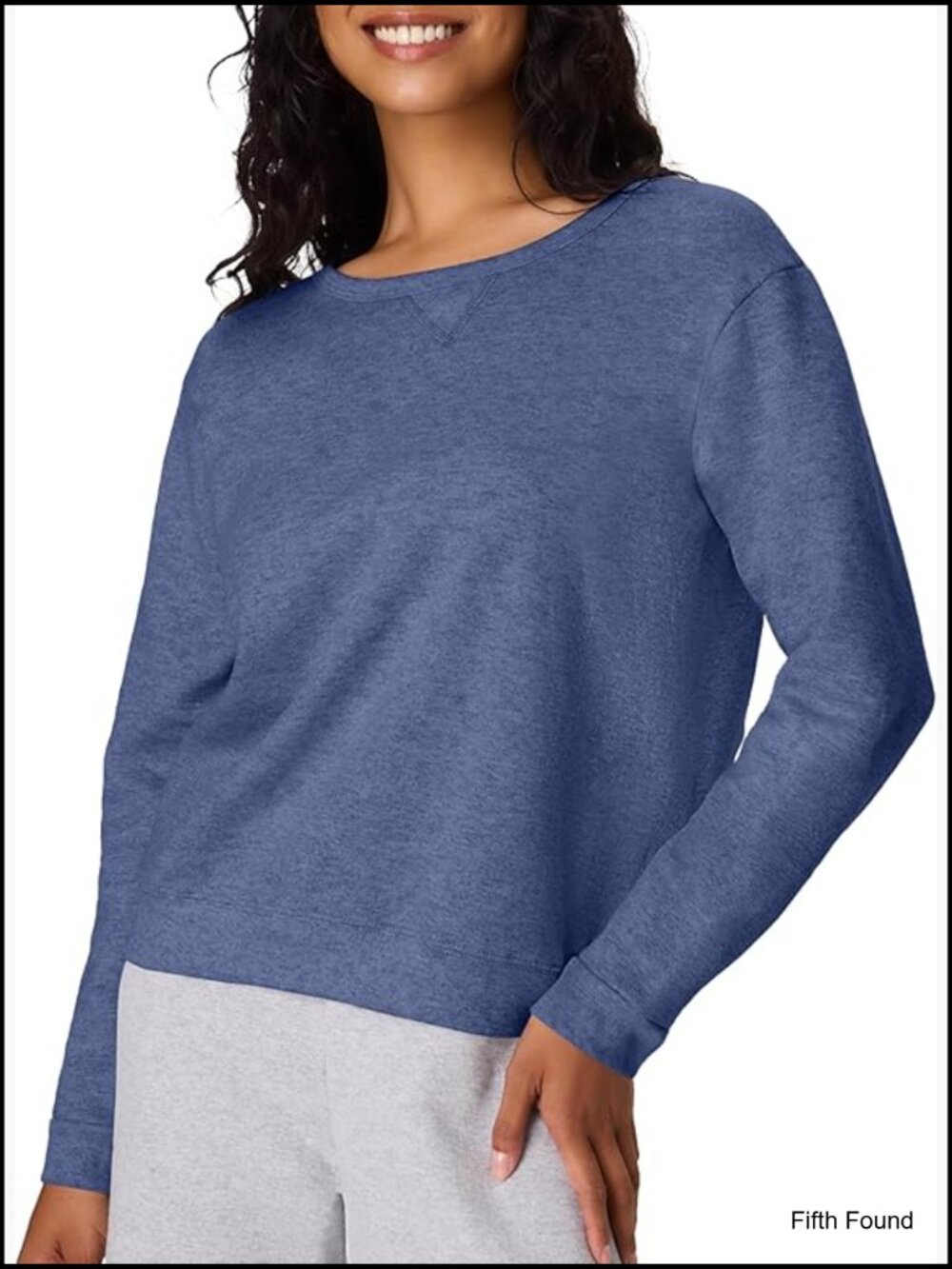 Mid-Weight Fleece Crewneck Sweatshirt with Kangaroo Pocket Pullover